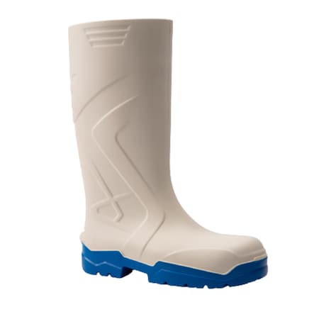 Rdi Footwear Polyurethane Polytech Steel Toe Boots, White/Blue, 11 PR FW 5563